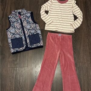 Draper James Pink and Navy Kids Matching Set